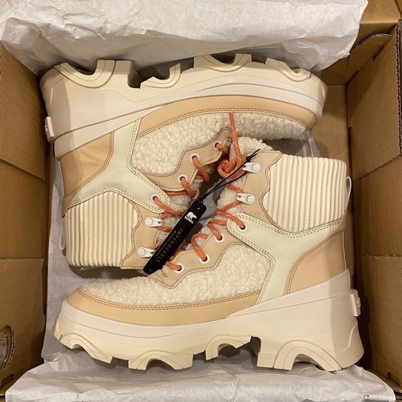 Sorel Brex Nova Sand Cozy Lace Booties Ankle Boots Shoes Heels Multi Size NEW - Picture 6 of 9